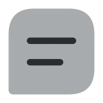 Message Text SVG Icon